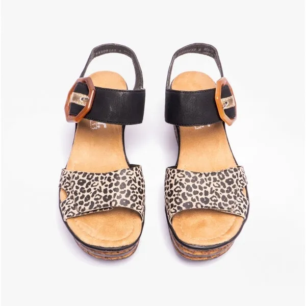 Rieker 68176-00 Womens Sandals Black Multi sold by Shuperb product image thumbnail 5