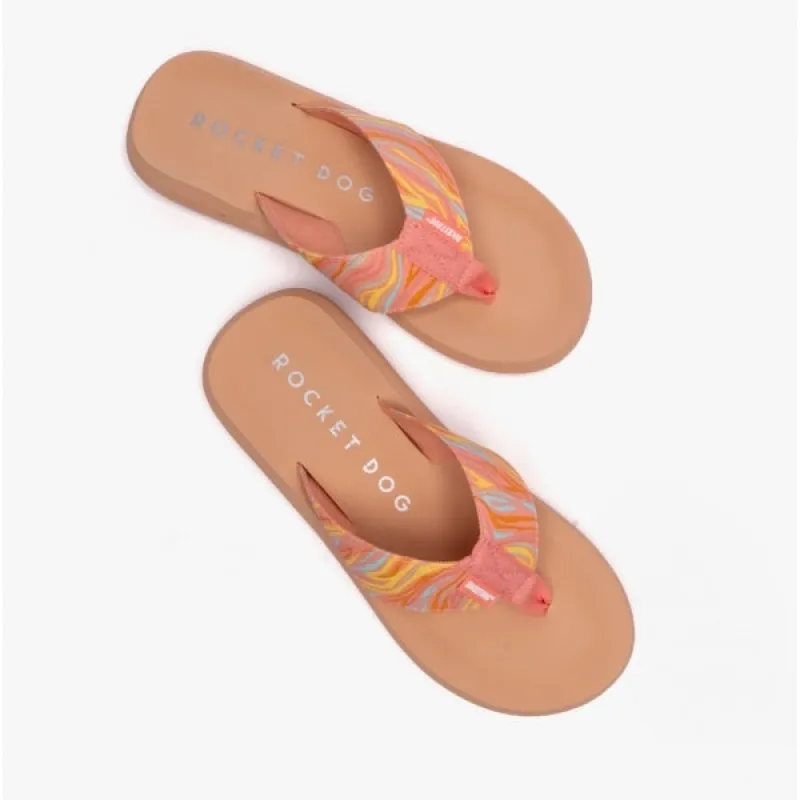 Rocket Dog SPOTLIGHT Womens Flip-Flops Pink Multi sold by Shuperb
