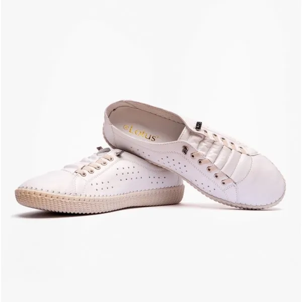 Lotus KAMARI Womens Leather Trainers White sold by Shuperb product image thumbnail 4