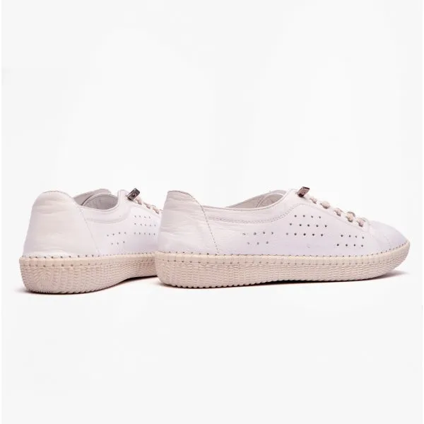 Lotus KAMARI Womens Leather Trainers White sold by Shuperb product image thumbnail 3