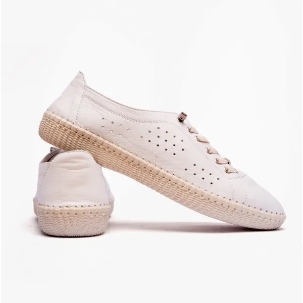 Lotus KAMARI Womens Leather Trainers White sold by Shuperb product image thumbnail 5