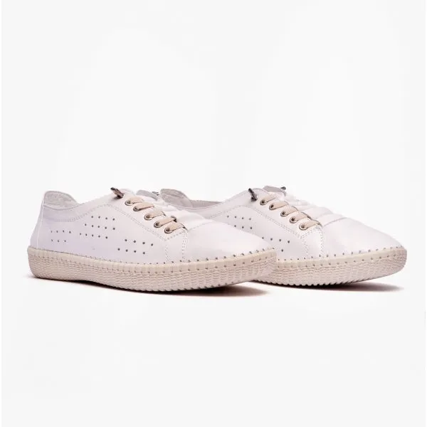 Lotus KAMARI Womens Leather Trainers White sold by Shuperb product image thumbnail 2