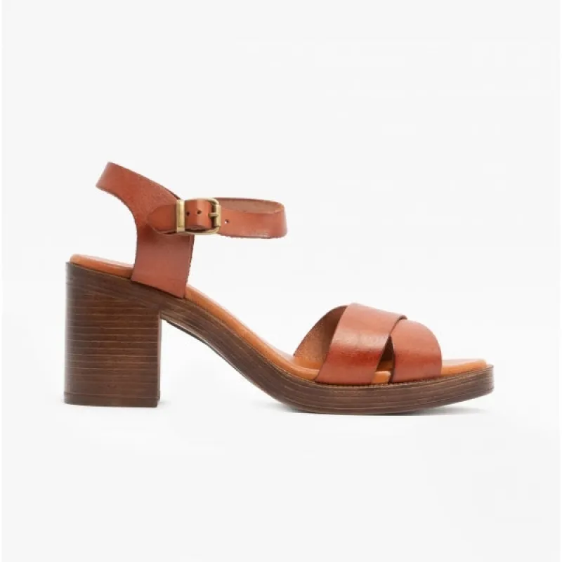 Hush Puppies GEORGIA Womens Leather Sandals Tan sold by Shuperb