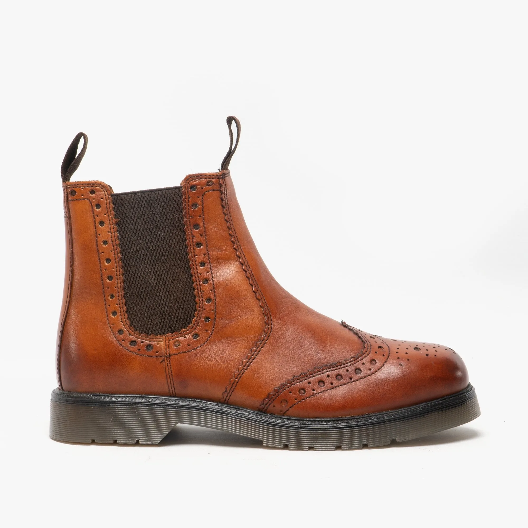 Amblers DALBY Unisex Leather Chelsea Boots Tan sold by Shuperb