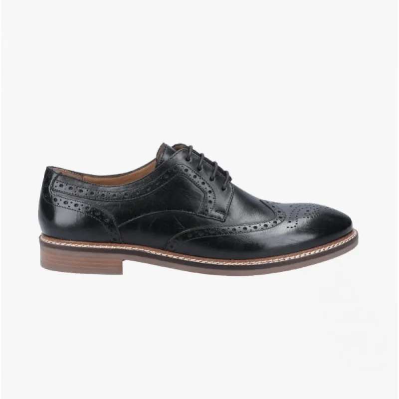 Hush Puppies BRYSON Mens Leather Oxford Shoes Black sold by Shuperb