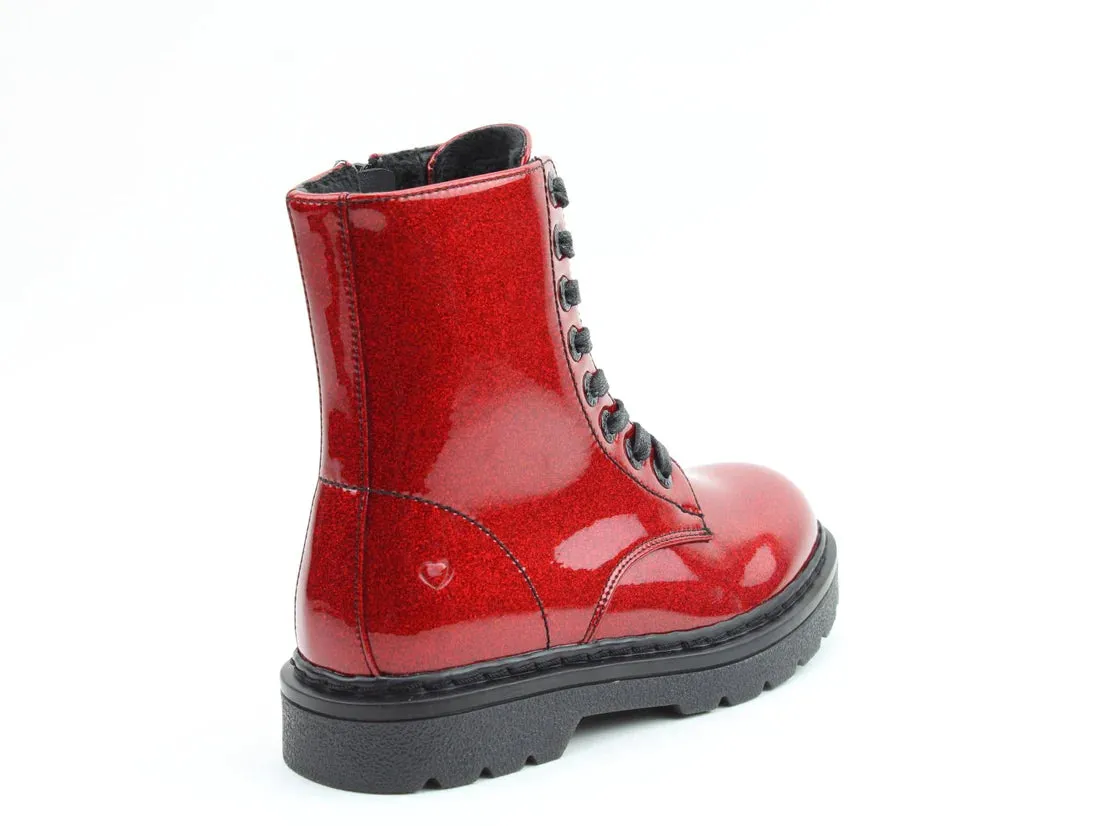 JUSTINA2 GLITTER Womens Ankle Boots Red Glitter sold by Shuperb product image thumbnail 3