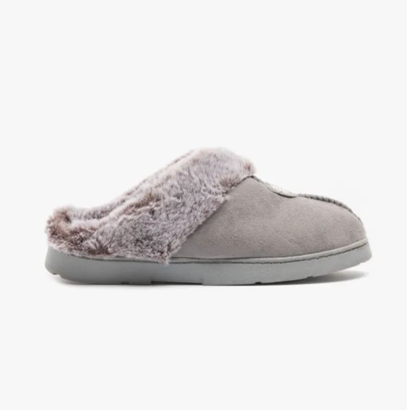 Jo & Joe SPLENDOUR Womens Mule Slippers Grey sold by Shuperb