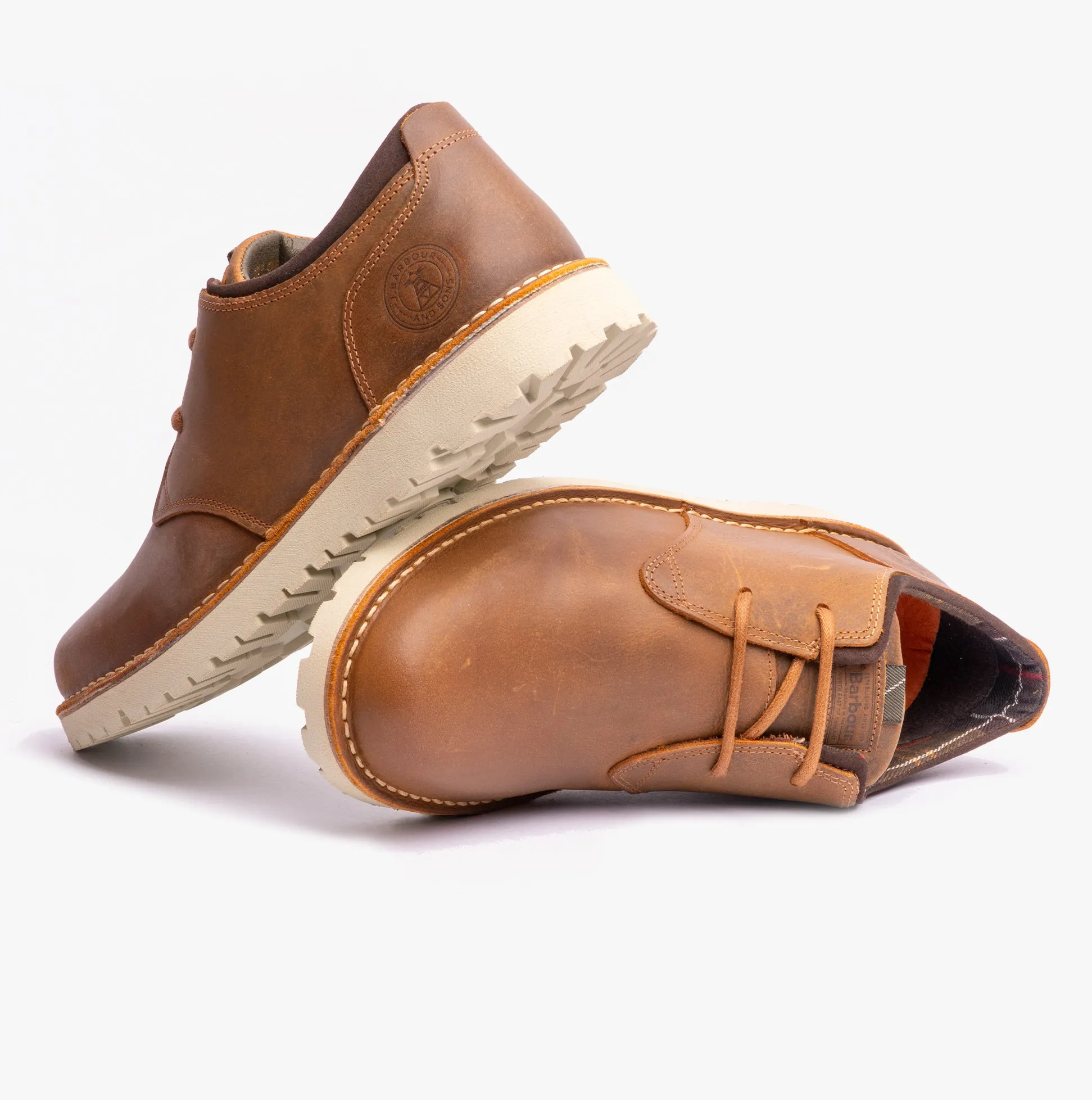 Barbour ACER Mens Derby Shoes Cognac sold by Shuperb product image thumbnail 3