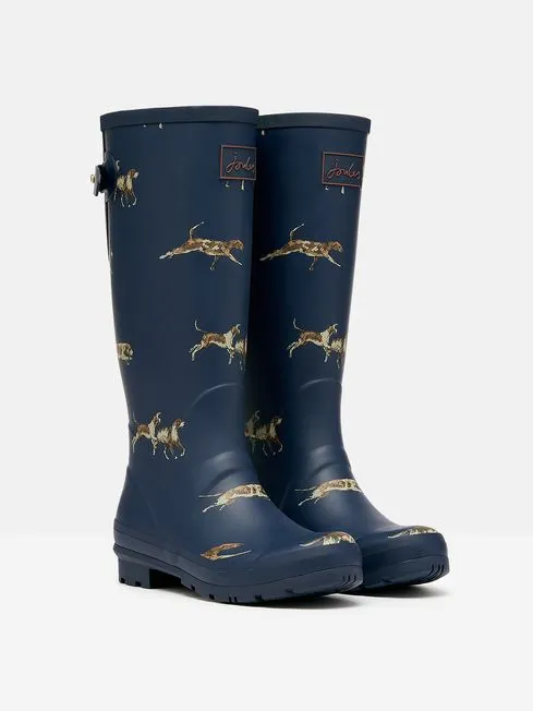 WELLY PRINT Womens Wellies Navy Dog sold by Shuperb product image thumbnail 2