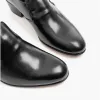 Club Cubano BILBAO Mens Soft Leather Plain Cuban Heel Shoes Black sold by Shuperb