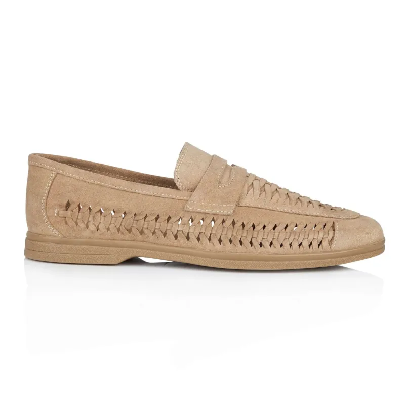 Silver Street London PERTH Mens Loafers Beige sold by Shuperb