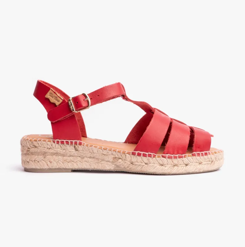 Toni Pons EMMA Womens Espadrilles Red made by Shuperb