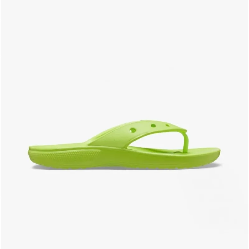 Crocs 207713-3UH CLASSIC FLIP Womens Sandals Limeade sold by Shuperb