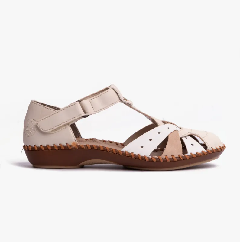 Rieker M1655-61 Womens Sandals Beige sold by Shuperb
