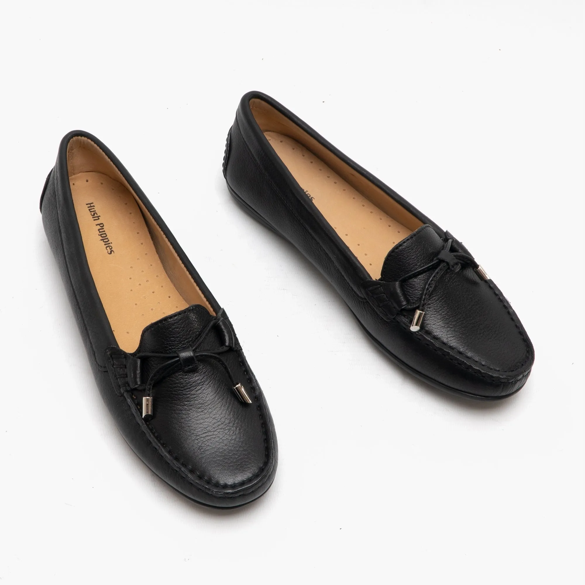 Hush Puppies MAGGIE Womens Leather Loafers Black sold by Shuperb product image thumbnail 2