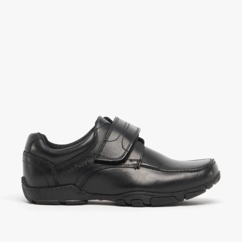 Hush Puppies FREDDY 2 Boys Leather School Shoes Black sold by Shuperb
