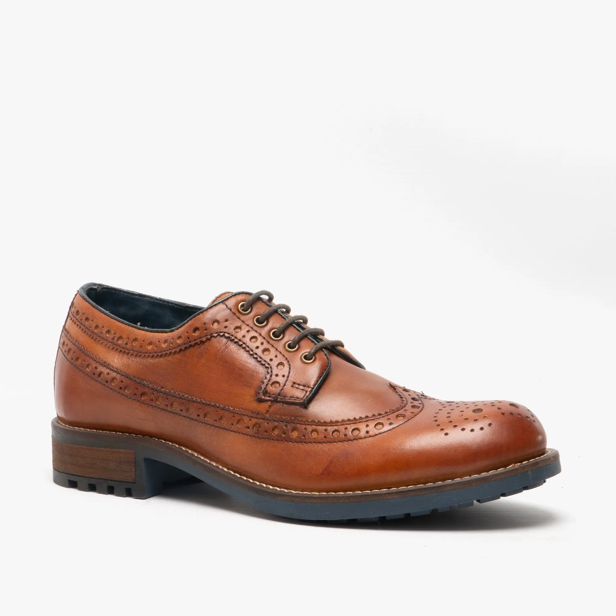 POPLAR Mens Leather Derby Shoes Tan sold by Shuperb product image thumbnail 2