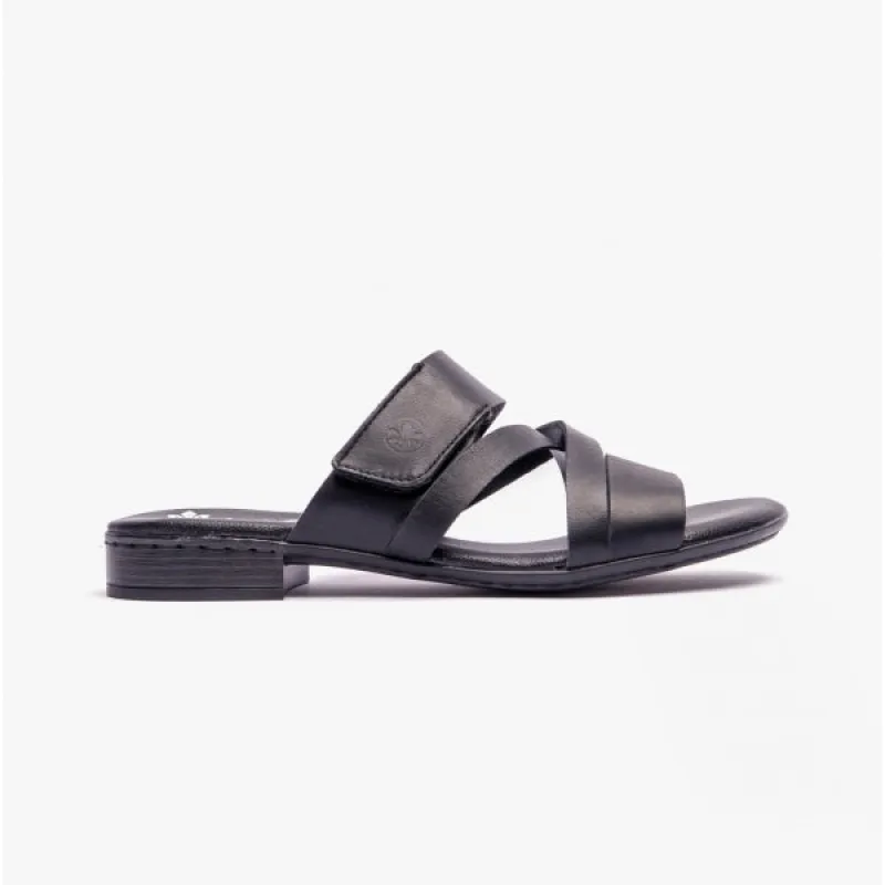 Rieker 60255-00 Womens Mules Black sold by Shuperb