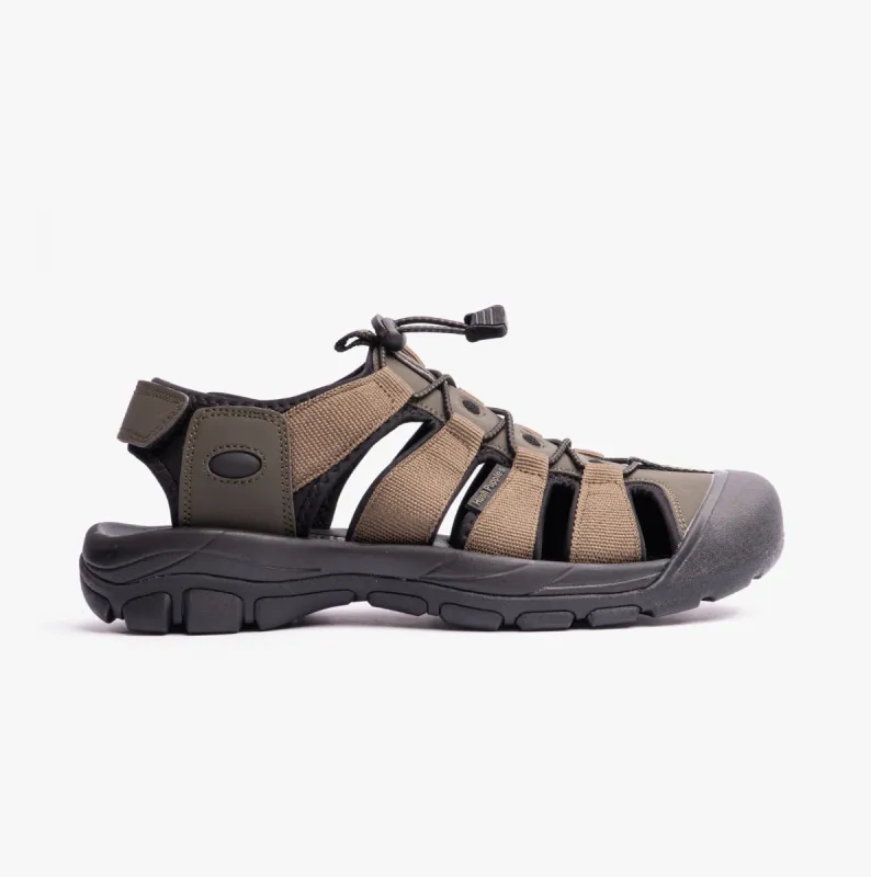 Hush Puppies PERU Mens Sandals Khaki sold by Shuperb