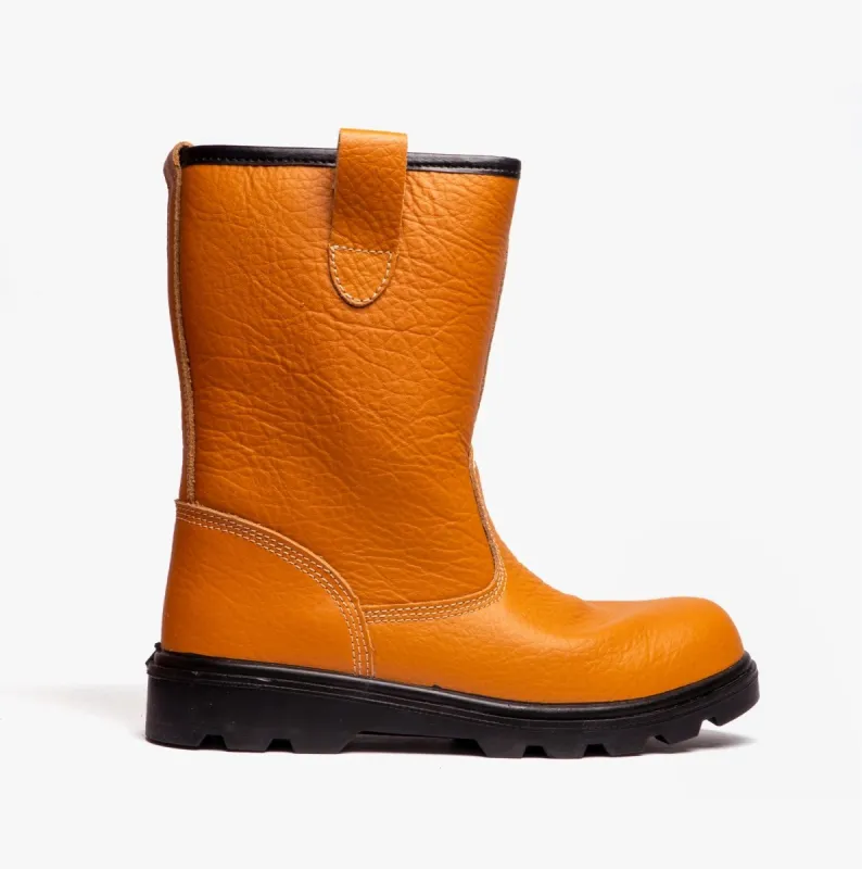 Grafters M021B Mens Rigger Safety Boots Tan sold by Shuperb