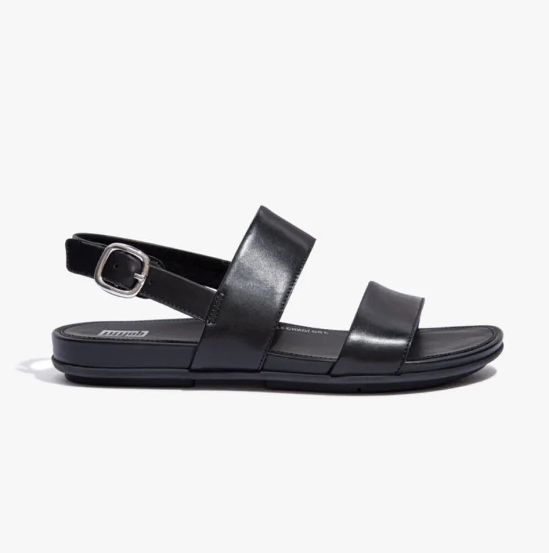 GRACIE LEATHER BACK-STRAP Womens Sandals All Black sold by Shuperb