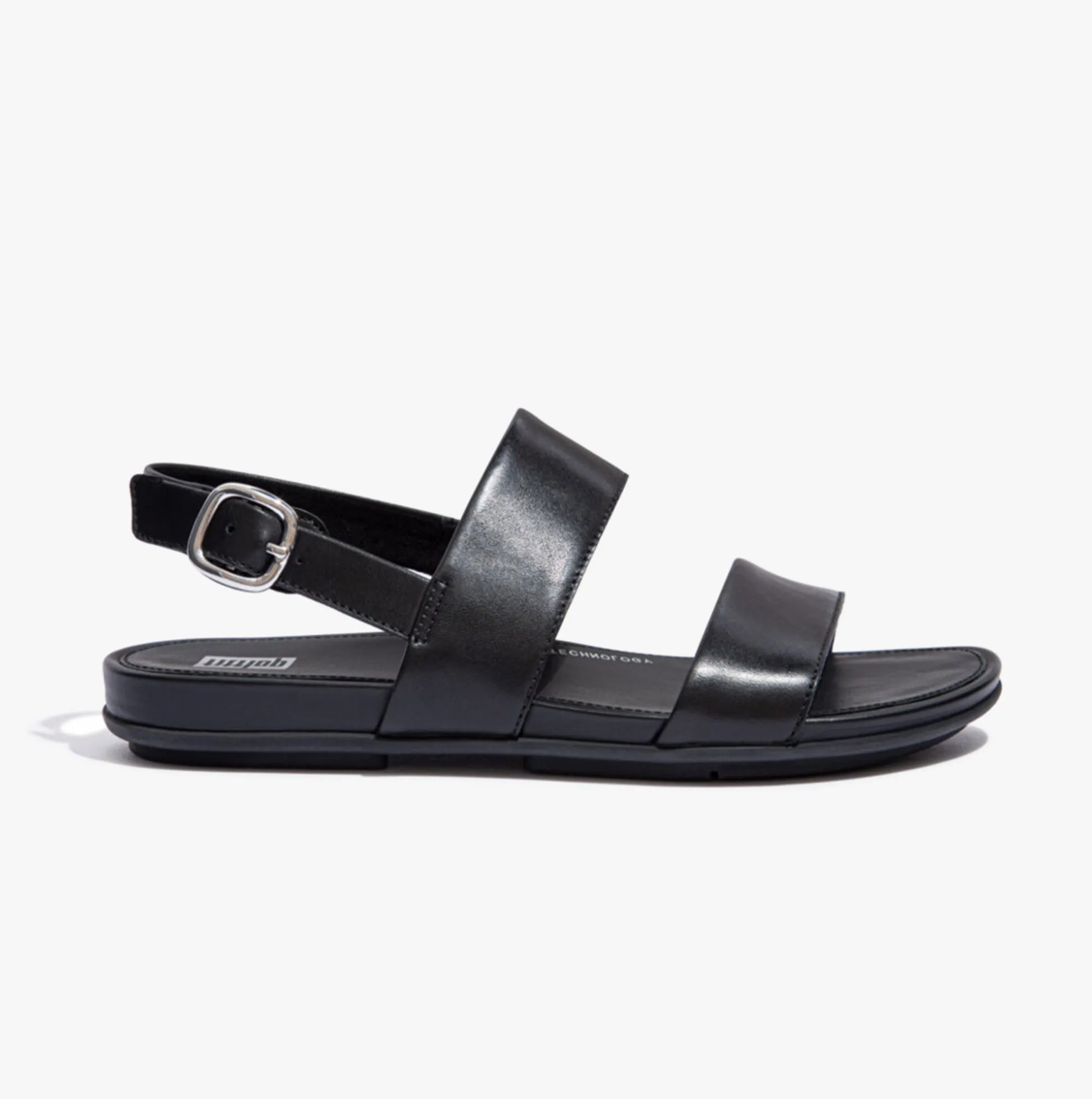 GRACIE LEATHER BACK-STRAP Womens Sandals All Black sold by Shuperb