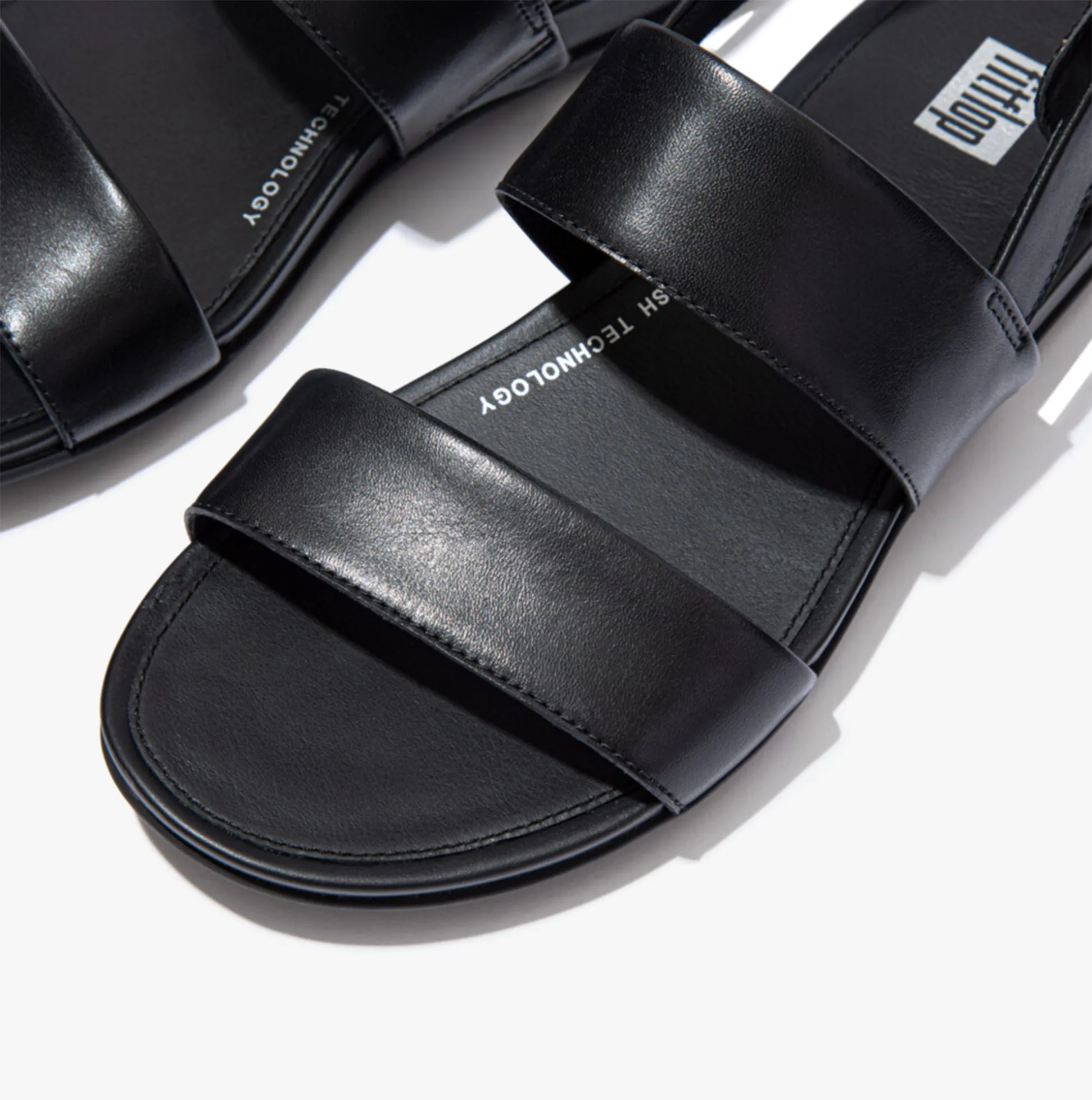 GRACIE LEATHER BACK-STRAP Womens Sandals All Black sold by Shuperb product image thumbnail 5