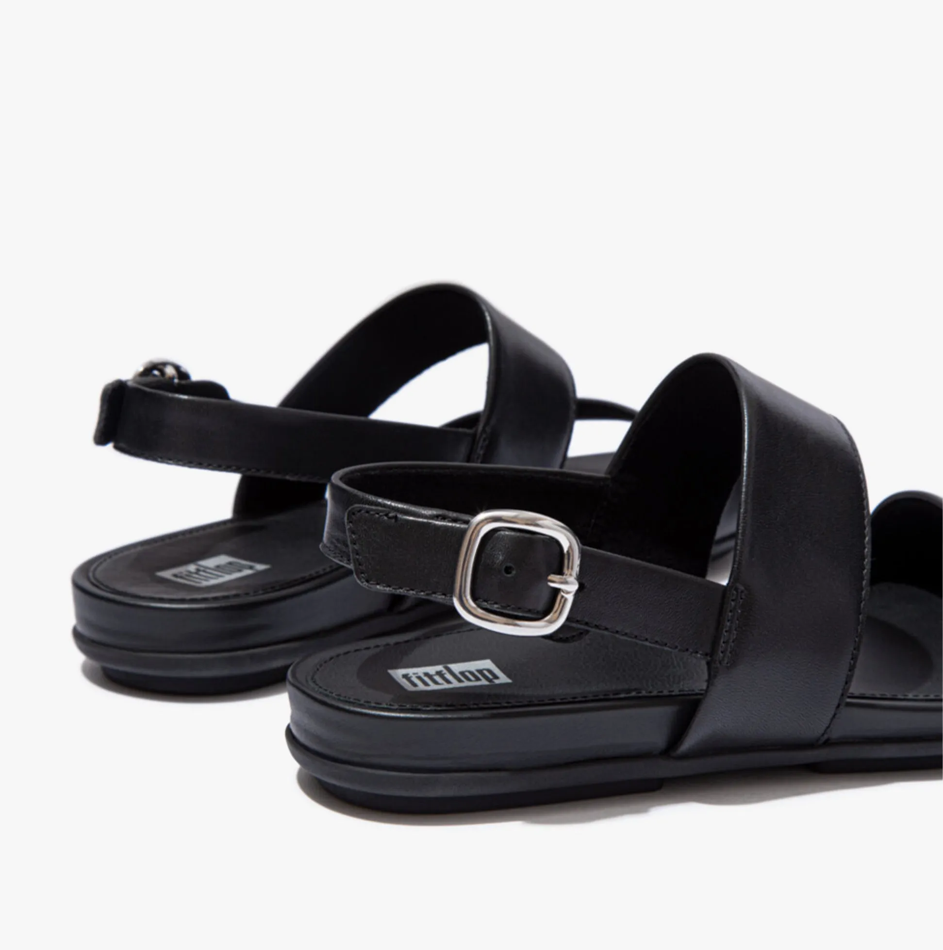 GRACIE LEATHER BACK-STRAP Womens Sandals All Black sold by Shuperb product image thumbnail 4