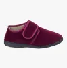 Fleet & Foster SAM Mens Velour Full Slippers Red sold by Shuperb