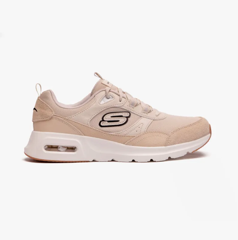 Skechers 149947/NTBK SKECH-AIR COURT - COOL AVENUE Womens Trainers Natural/Black sold by Shuperb