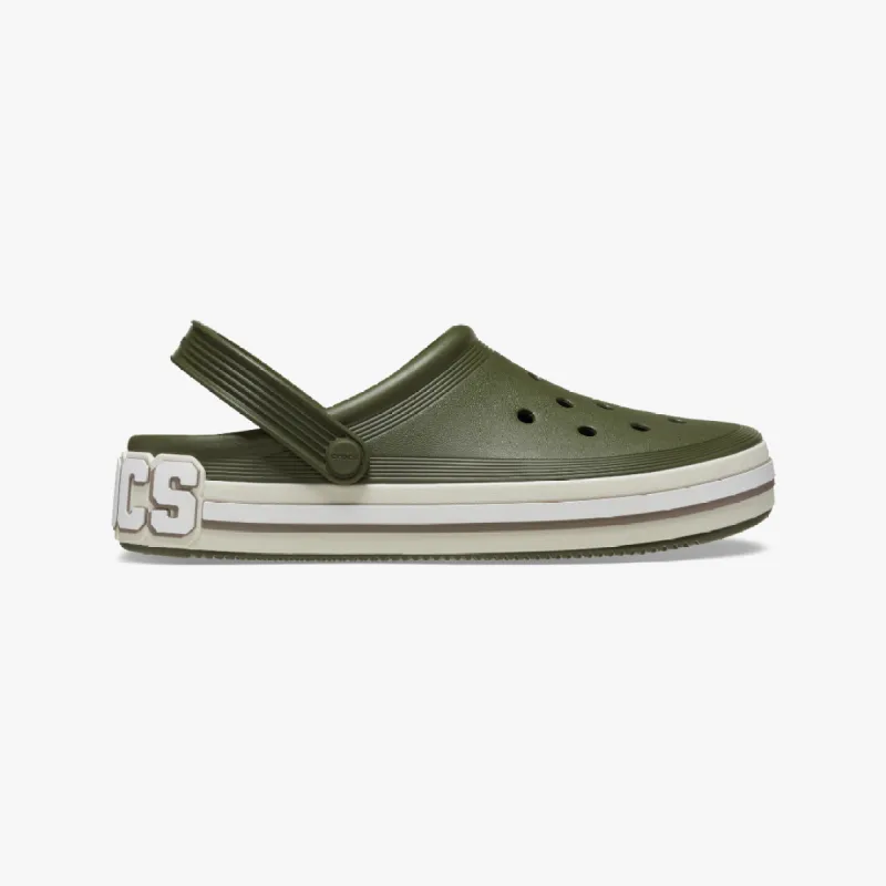 Crocs 209651-309 OFF COURT LOGO Unisex Clogs Army Green sold by Shuperb