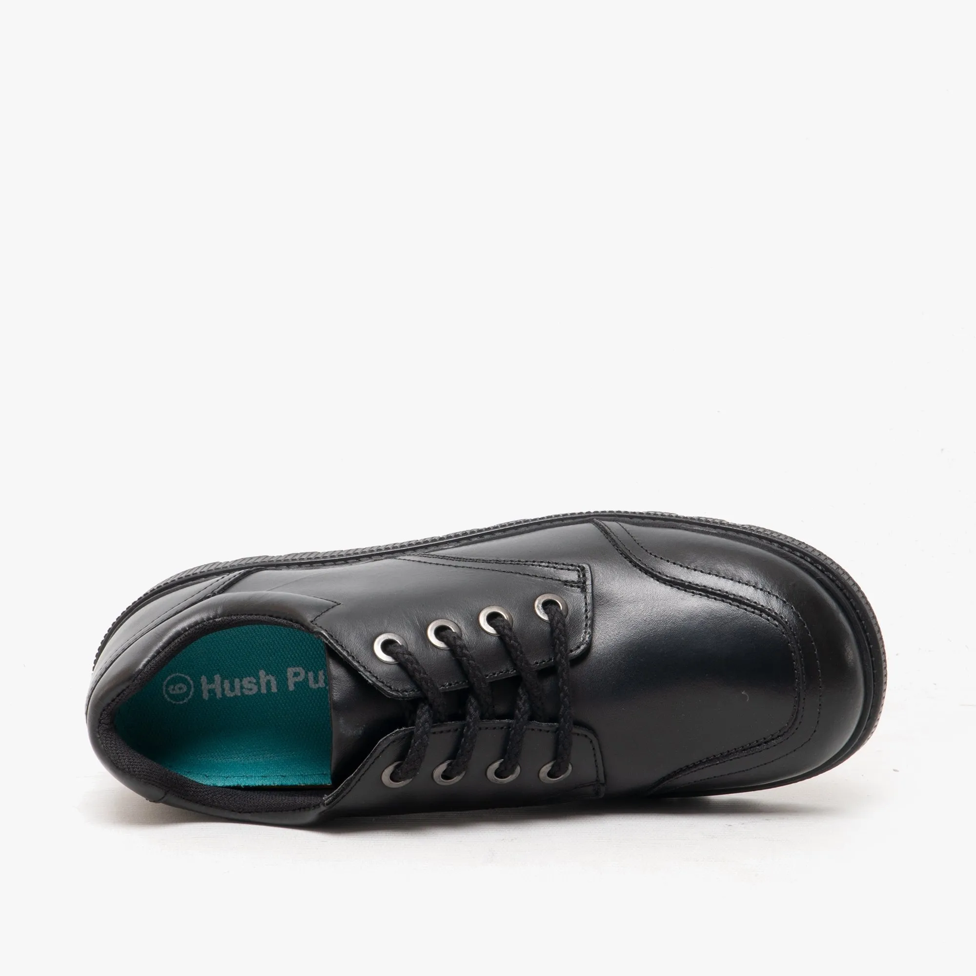 Hush Puppies KIERA JNR Girls Leather Lace Up Shoes Black sold by Shuperb product image thumbnail 3