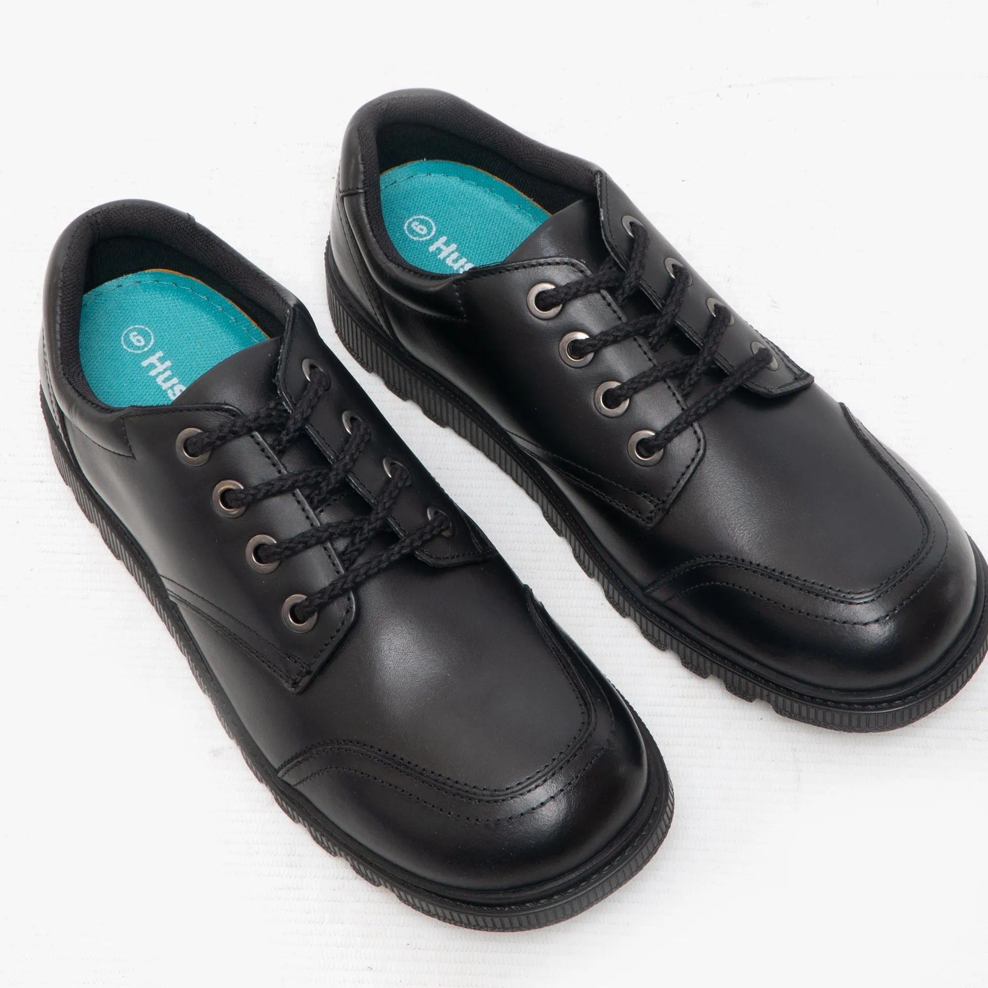 Hush Puppies KIERA JNR Girls Leather Lace Up Shoes Black sold by Shuperb product image thumbnail 5