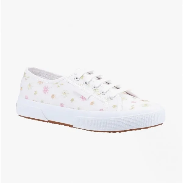 2750 FLOWERS EMBROIDERY Ladies Trainers White/Multicolour Flowers sold by Shuperb product image thumbnail 2