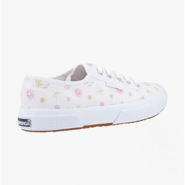2750 FLOWERS EMBROIDERY Ladies Trainers White/Multicolour Flowers sold by Shuperb product image thumbnail 4