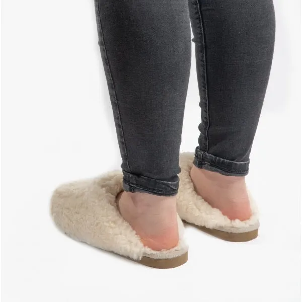 Shepherd JENNY Womens Sheepskin Mules Creme sold by Shuperb product image thumbnail 3