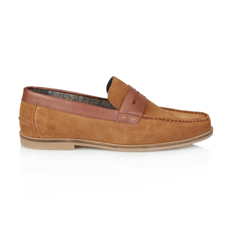 ANCONA Mens Loafers Brown sold by Shuperb