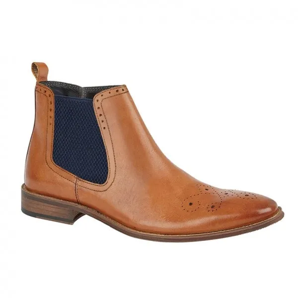 Roamers M811LT Mens Leather Brogue Boots Tan sold by Shuperb