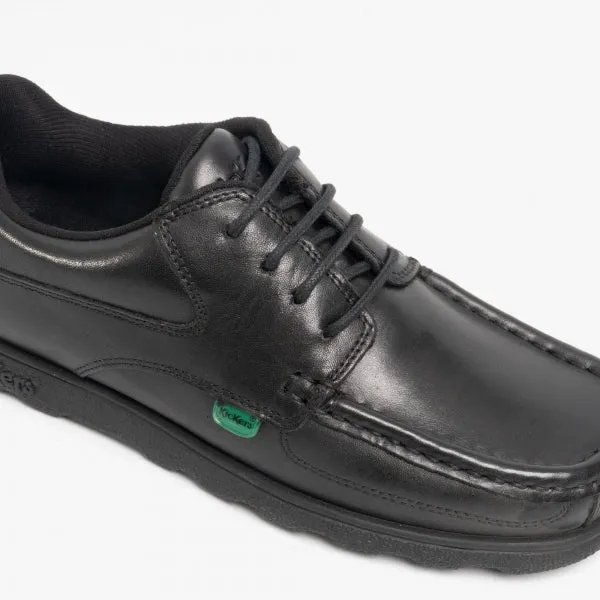 FRAGMA LACE Youth Boys School Shoes Black sold by Shuperb product image thumbnail 5