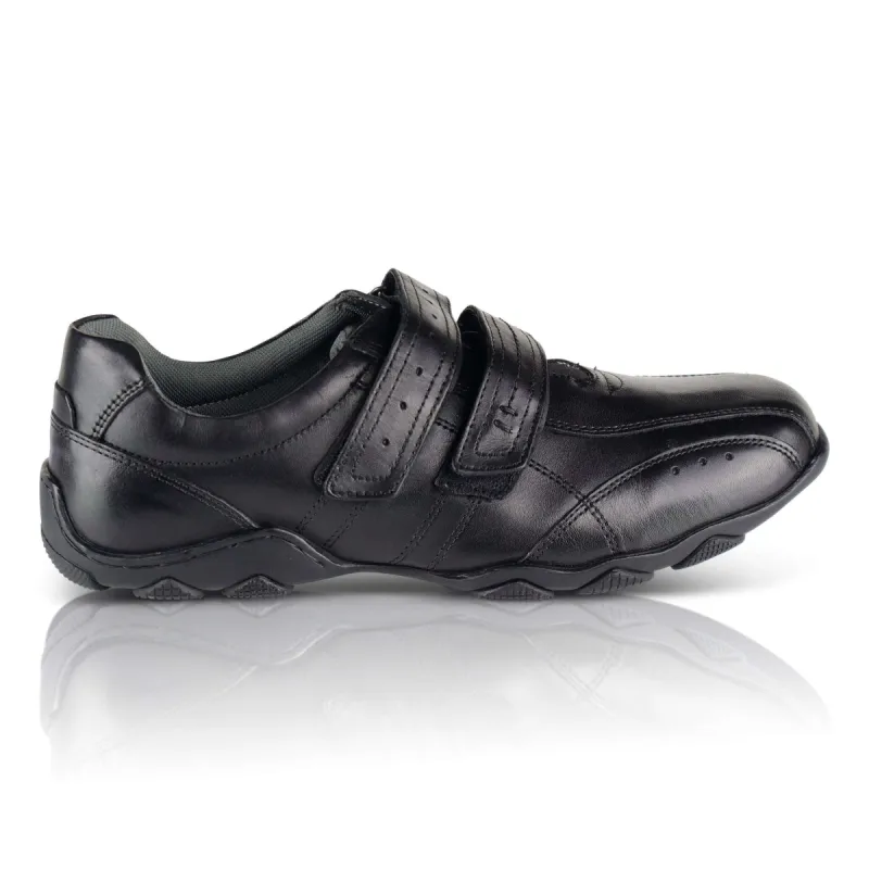 Silver Street London AMBROSE Mens Touch Fasten Shoes Black sold by Shuperb