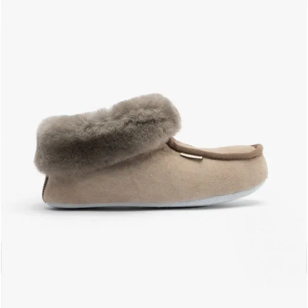 Shepherd MOA Womens Sheepskin Slipper Boots Stone sold by Shuperb