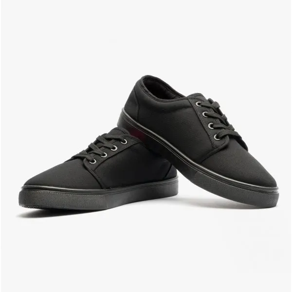 DEK BAILEY Unisex Canvas Lace Up Padded Trainers Black sold by Shuperb product image thumbnail 4