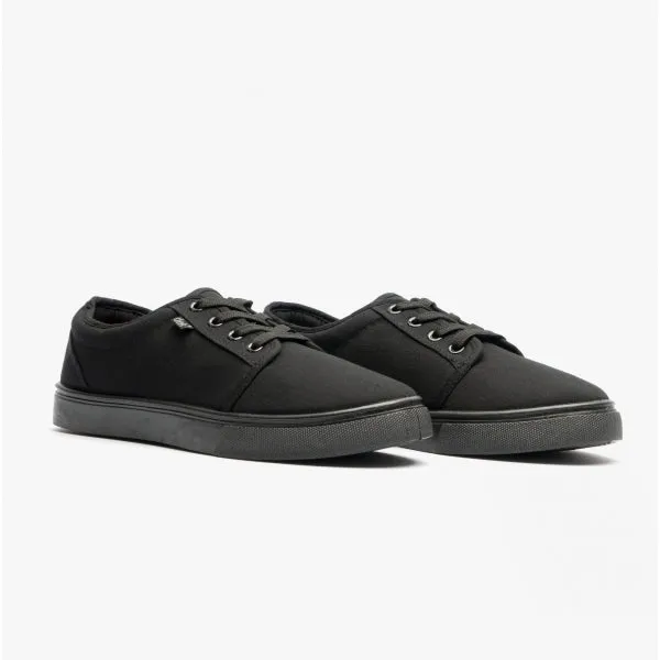 DEK BAILEY Unisex Canvas Lace Up Padded Trainers Black sold by Shuperb product image thumbnail 2