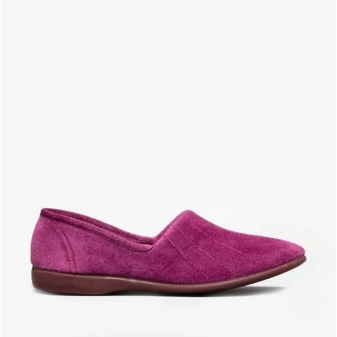 AUDREY Slip On Womens Slippers Heather sold by Shuperb