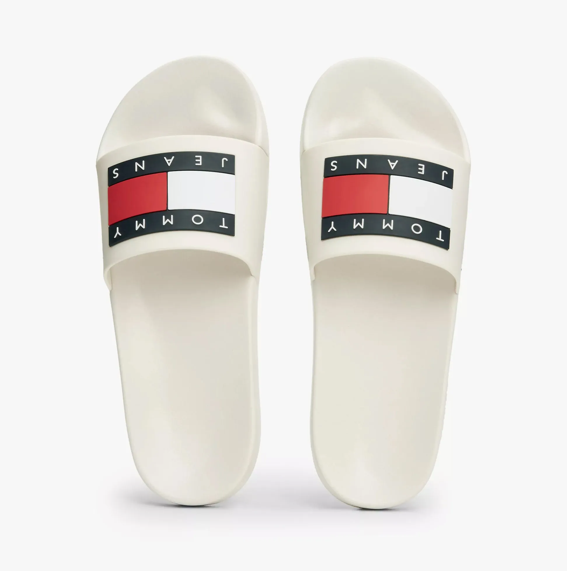 Tommy Hilfiger TJ POOL SLIDES Mens Slides Ecru sold by Shuperb product image thumbnail 4