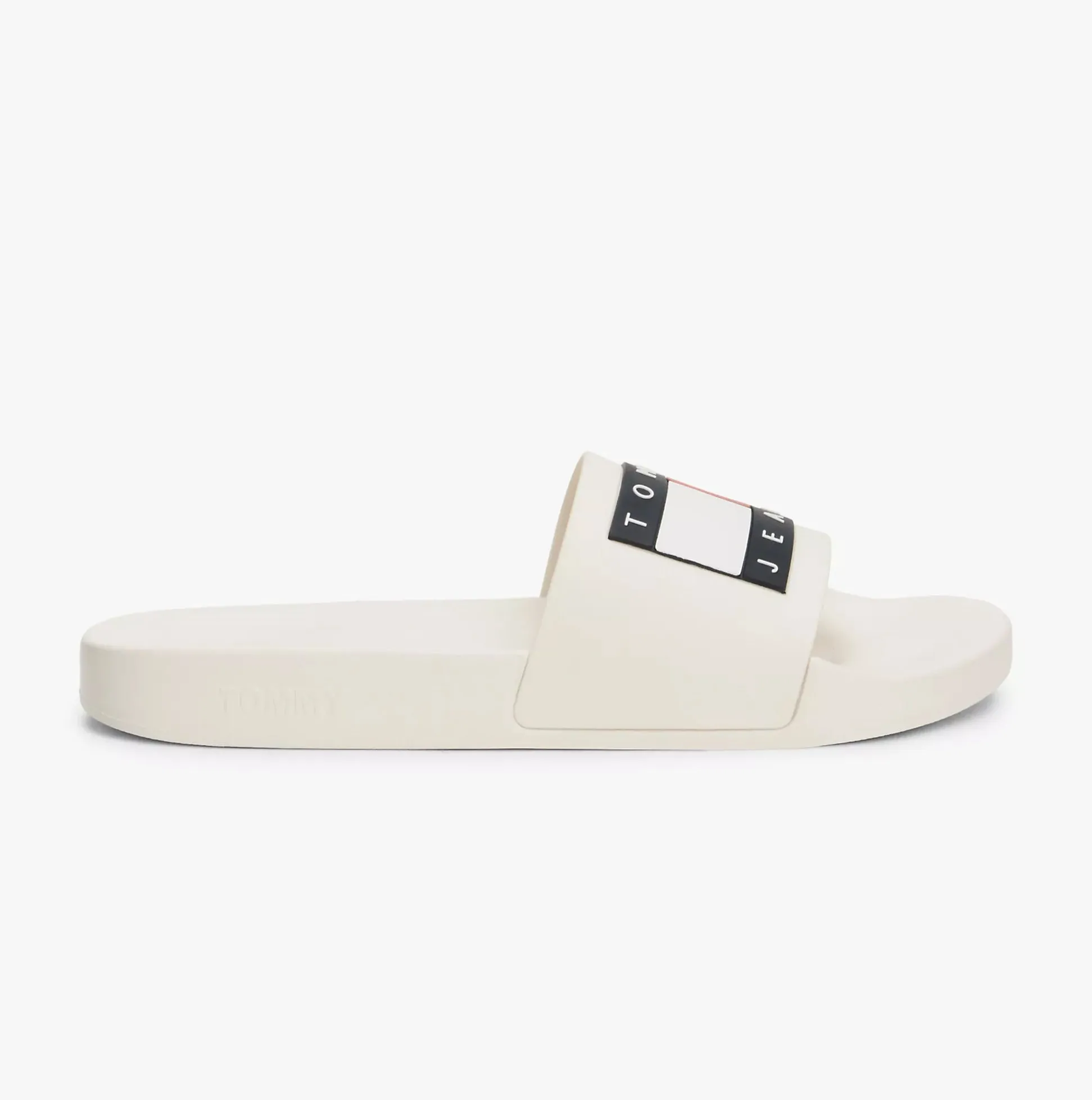Tommy Hilfiger TJ POOL SLIDES Mens Slides Ecru sold by Shuperb