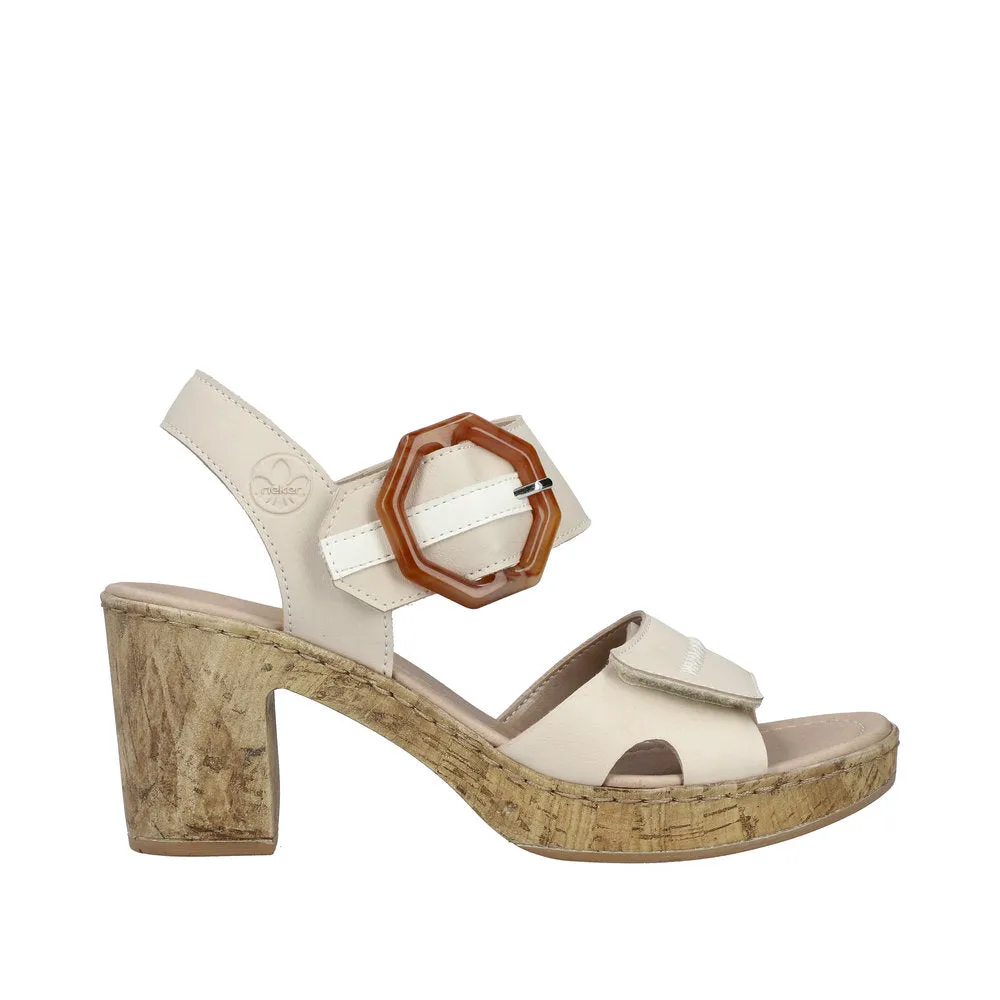 Rieker 66876-60 Womens Sandals Beige sold by Shuperb