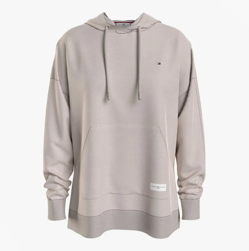 LONG HOODIE Womens Hoodie Cashmere Creme sold by Shuperb