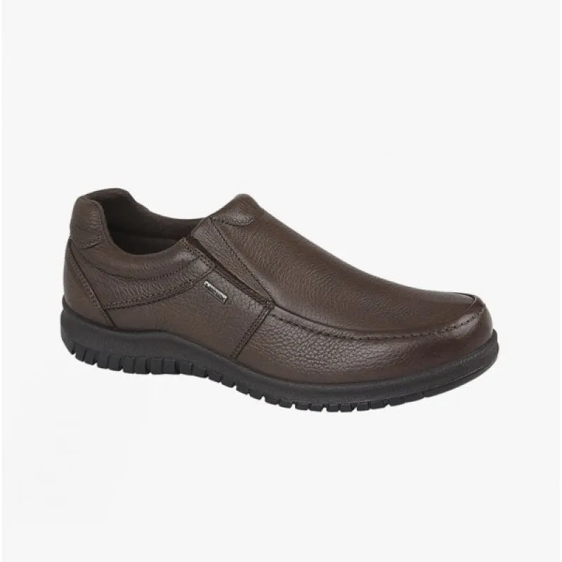 IMAC M227B Mens Casual Leather Slip-On Shoes Brown made by Shuperb