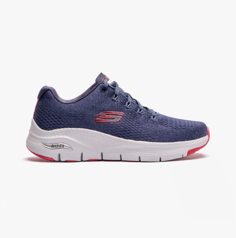 ARCH FIT - TAKAR Mens Trainers Navy/Red sold by Shuperb
